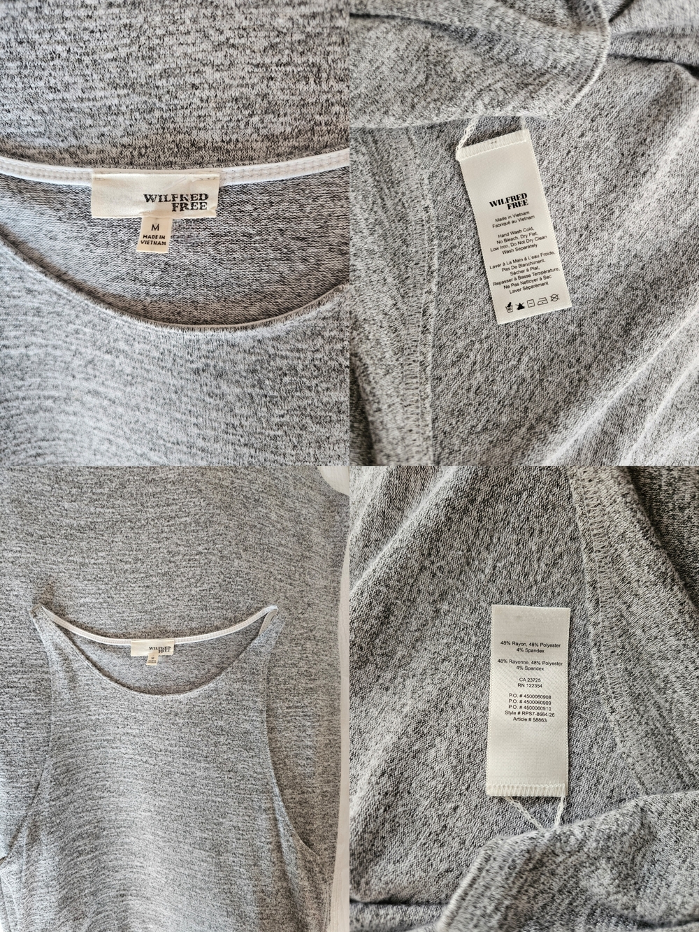 Aritzia Wilfred Free Heather Grey Sleeveless Knit Midi Dress - Picture 14 of 16
